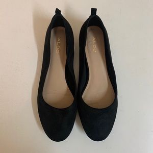 Black Suede Flats